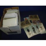 Box containing a large quantity of D. P & G Military Publishers research and archive photos of