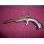Alen & Wheelock .32 rim fire Derringer circa 1873, with two stage barrel engraved with name &
