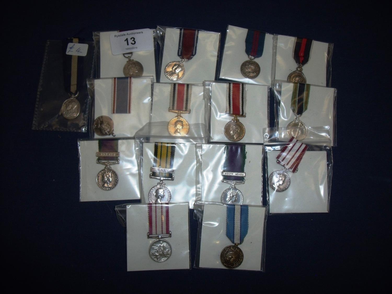 Group of Coronation & Jubilee miniature medals, Police miniature Service Medals, Long Service