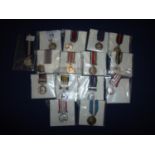 Group of Coronation & Jubilee miniature medals, Police miniature Service Medals, Long Service