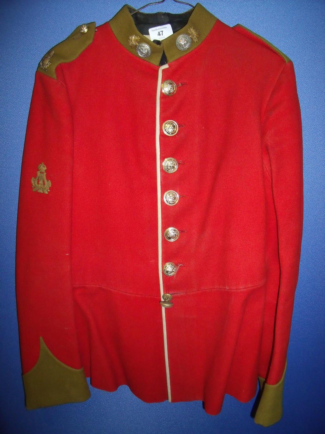 Pre Great War Northumberland Fusiliers tunic with later added buttons