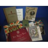 Interesting collection of military related ephemera, mostly pre WWI, including various booklets