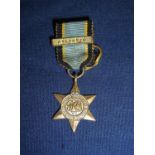 WWII miniature medal Air Crew Europe Star with Atlantic clasp