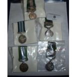 Group of various miniature medals including George V India GSM, another George V GSM with
