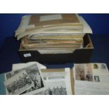 Box containing an extremely large quantity of military research material including files on