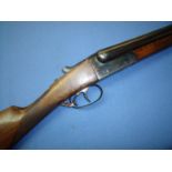 12 bore AYA Yeoman side by side shotgun with 28 inch barrels, serial no. 407058 (shotgun certificate