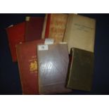 A group of eight Victorian military related books including Handbook for Military Artificers 1899,