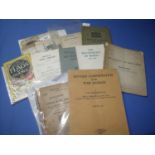 Group of military ephemera, paperwork and booklets mostly late 19th C, WWI & WWII including