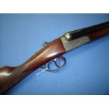 12 bore Gunmark Kestrel double barrelled side by side shotgun with 27 1/2 inch barrels, serial no.