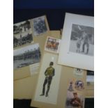 Album of military historian/researchers material relating to the 19th Hussars including various