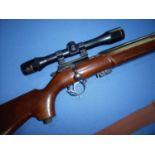 BSA Century .22lr bolt action rifle with detachable magazine, mounted with scope, serial no. V867 (