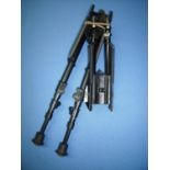 Two adjustable height rifle bipods