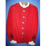 Victorian Norfolk 4th Volunteer ORs tunic with white cuffs & collar, with associated collar dogs and