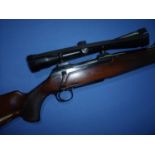 Sauer 200 .308 Winch bolt action rifle fitted with a Meopta 6x42a scope with lens covers, serial no.