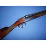 AYA Yeoman 12 bore side by side shotgun with 28 inch barrels and 14.5 inch stock, serial no.