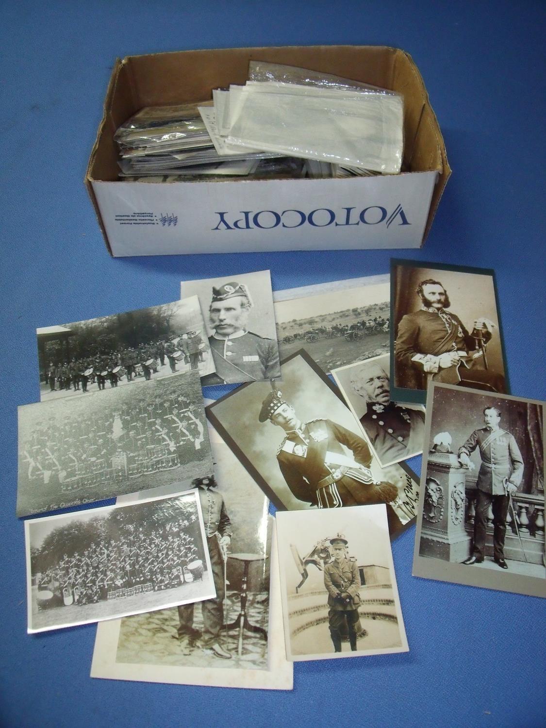 Collection of military historians/researchers photographic archive prints depicting Victorian and