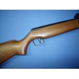 SMK break barrel .22 air rifle with fixed fore sights and adjustable rear sights