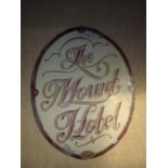 Original sign from 1947 for The Mount Hotel and another for The Marcus Room & The Kensington