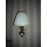 Four wall mounted brass wall lights (room 31)