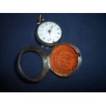 London 1771 silver hallmarked pair cased pocket watch by Newman of Wobourn