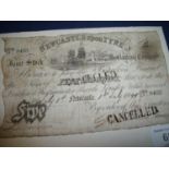 Newcastle-upon-Tyne white £5 note no.8463 for the joint stock banking company dated 1st July 1840