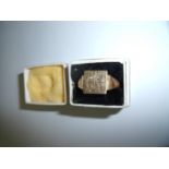 9ct gold signet ring