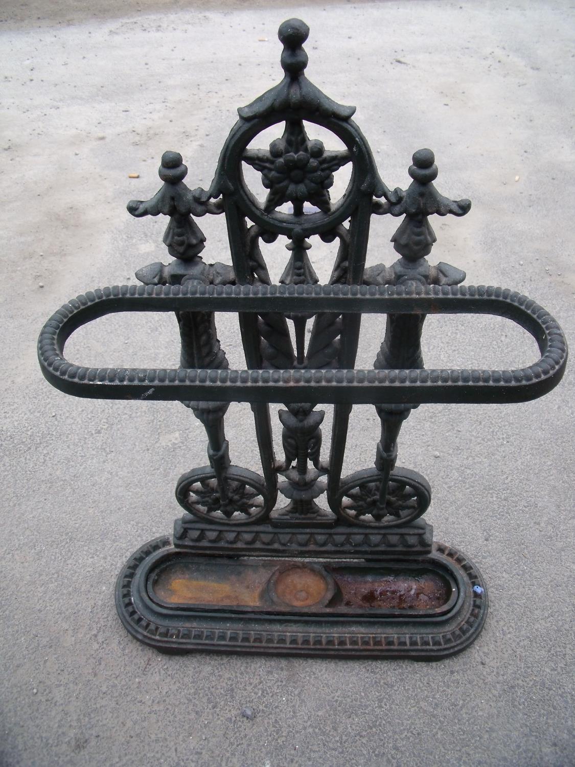 Cast metal Victorian style stick stand