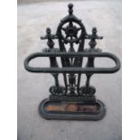 Cast metal Victorian style stick stand