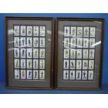 Two framed Players Cigarettes, Volunteer Force and Regimental Cigarette Cards