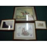 Selection of various assorted hunting and country pursuit pictures and prints