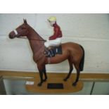 Beswick Connoisseurs model of Red Rum with Brian Fletcher Up Winner of the Aintree Grand National