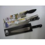 Pack of four as new ex-shop stock Richardsons of Sheffield Laser Range kitchen knives