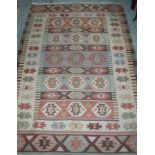 Turkish wool Kelim rug (175cm x 116cm)