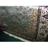 Green Keshan carpet (230cm x 160cm)
