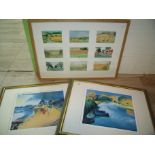 Pair of framed & mounted limited edition signed prints by Roy Goodman and a framed & mounted