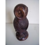 Hazel Bury House crafted figure of a owl (30cm high)