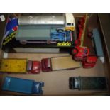 Selection of various diecast vehicles including Dinky Leyland Comet, Big Bedford, Guy Flatbed etc