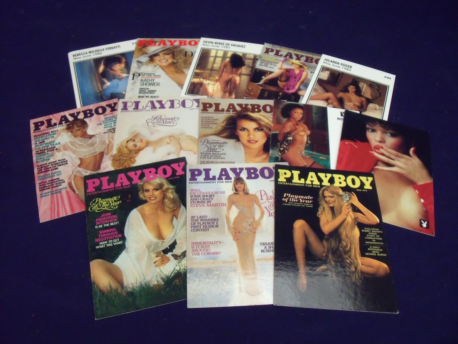 Extremely large collection of various assorted Playboy top trump style fact cards dating mostly from