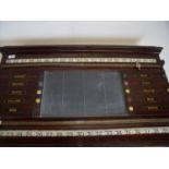 Quality 19th/20th C billiards scoreboard by Burroughes and Watts London