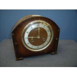 Interwar period oak cased Bentima striking mantel clock