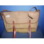 Brady canvas and leather trim game bag