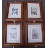 Set of four framed and mounted colour Lowry prints