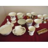 Small selection of various Wedgwood Hathaway Rose pattern ceramics and other items in one box