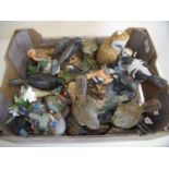 Selection of various assorted decorative figures of birds
