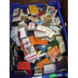 Large collection of various assorted vintage matchbox and matchbox covers