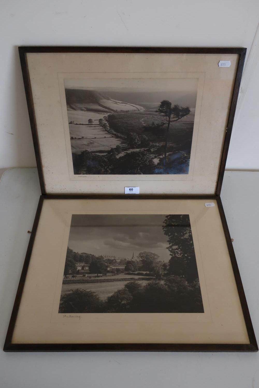 Pair of interwar photographs 'Pickering' and 'Saltersgate'