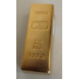 10oz fine gold 999.9 design fortune by Arik Levy 260373 'gold bar' paperweight