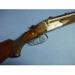 German Walter Grahlman Koln drilling combination side by side 16 bore sporting gun, with .22 rifle