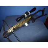 Barnett Commando MKI Crossbow mounted with Barnett 4x32 scope