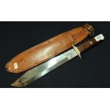 Alamo Jim Bowie, Bowie knife with 10 1/2 inch blade engraved 'Remember the Alamo 1836 The Last Stand